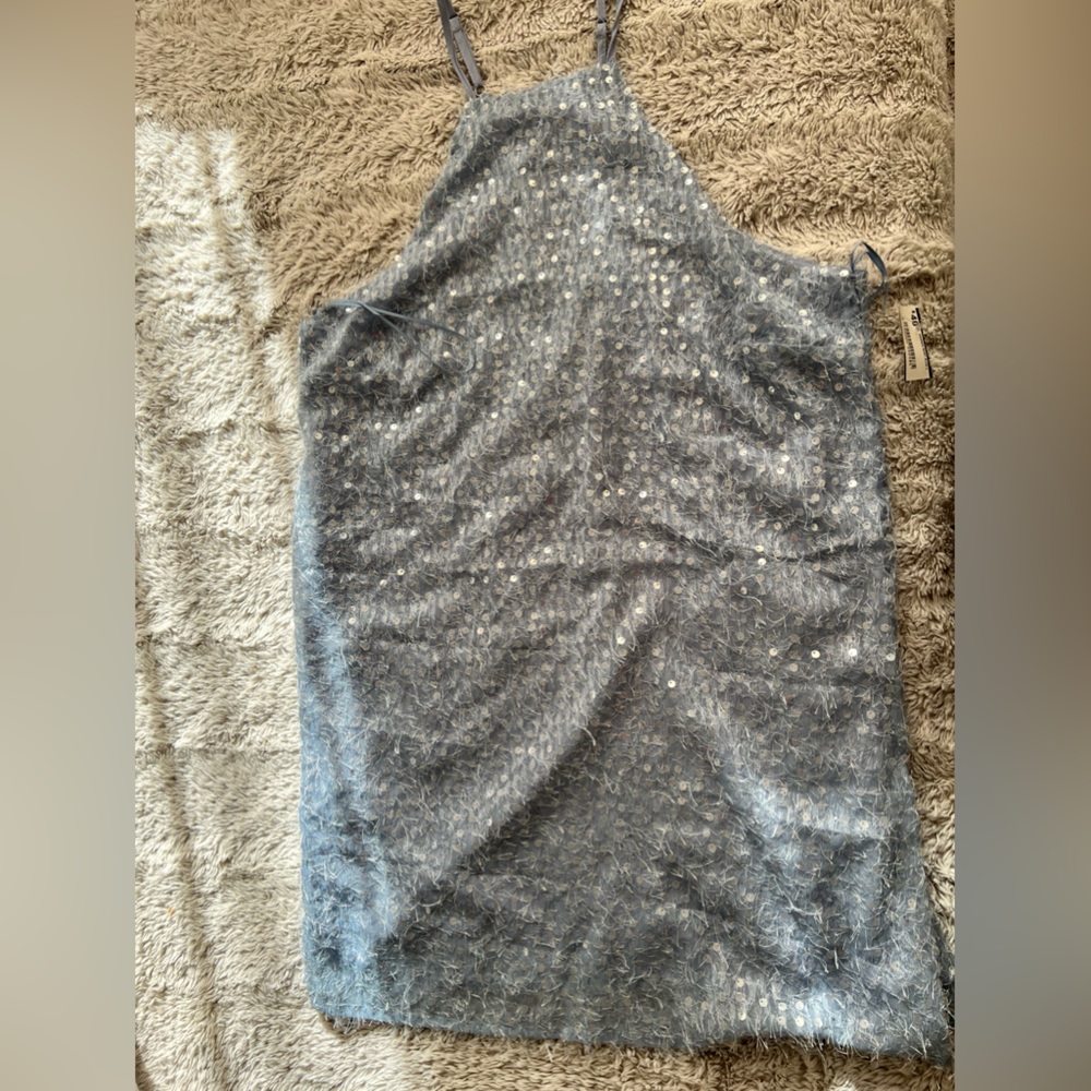 Baby blue mini dress size L